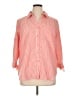 Cato 100% Polyester Stripes Orange 3/4 Sleeve Blouse Size XL - photo 1