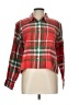 Lands' End Plaid Red Long Sleeve Button-Down Shirt Size L (petite) - photo 1