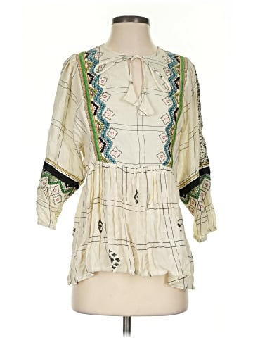 Vineet Bahl 3/4 Sleeve Blouse (view 1)
