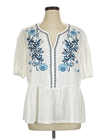 Solitaire Short Sleeve Blouse (view 1)
