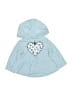 Carter's 100% Polyester Hearts Blue Zip Up Hoodie 3-6 MO / 6 MO - photo 1