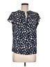 Calvin Klein Blue Short Sleeve Blouse Size M - photo 1