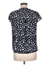 Calvin Klein Blue Short Sleeve Blouse Size M - photo 2