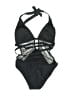 Cupshe Graphic Black One Piece Swimsuit Size M - photo 2