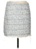 Aqua 100% Polyester Tweed Blue Casual Skirt Size M - photo 1