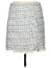 Aqua 100% Polyester Tweed Blue Casual Skirt Size M - photo 2
