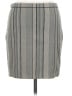 Theory Chevron-herringbone Gray Casual Skirt Size M - photo 1