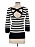 Cache Multi Color Black 3/4 Sleeve Top Size S - photo 2