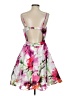 Xscape Floral Graphic Jacquard Pink Cocktail Dress Size 4 - photo 2