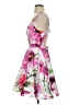Xscape Floral Graphic Jacquard Pink Cocktail Dress Size 4 - photo 5