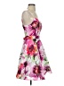 Xscape Floral Graphic Jacquard Pink Cocktail Dress Size 4 - photo 4