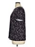 AK Anne Klein Stars Black Short Sleeve Top Size XL - photo 5