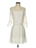 Speechless 100% Polyester Solid Ivory Casual Dress Size XS - photo 1