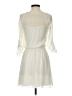Speechless 100% Polyester Solid Ivory Casual Dress Size XS - photo 2