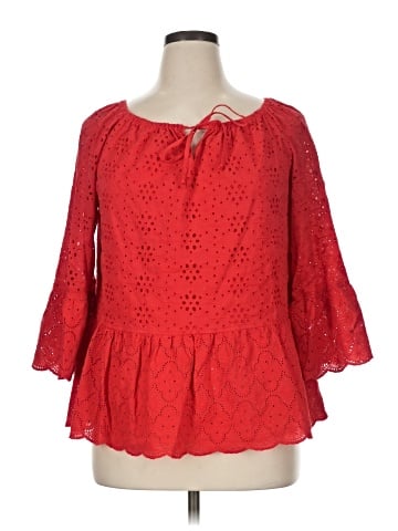John Mark 3/4 Sleeve Blouse (view 1)