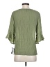 I.N. Studio 100% Polyester Green 3/4 Sleeve Blouse Size S - photo 2