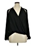 Trouve 100% Polyester Black Long Sleeve Blouse Size XL - photo 1