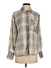 Splendid Plaid Gray Long Sleeve Blouse Size S - photo 1