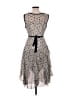 Robbie Bee 100% Polyester Paisley Gray Cocktail Dress Size 10 - photo 2