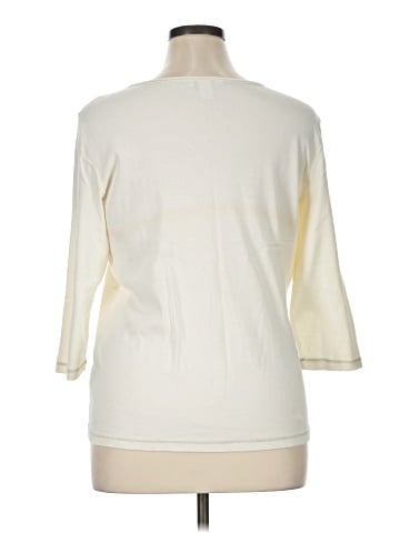 Christopher & Banks 3/4 Sleeve T-Shirt (view 2)