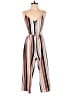 J for Justify Stripes Ivory Jumpsuit Size S - photo 1