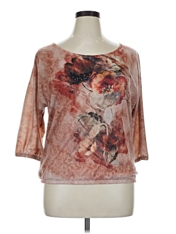 French Blu 3/4 Sleeve Top (view 1)