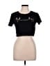 Primark Floral Black Short Sleeve T-Shirt Size L - photo 1