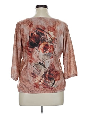 French Blu 3/4 Sleeve Top (view 2)