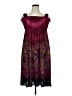 Win Win Paisley Burgundy Cocktail Dress Size XL - photo 1