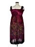 Win Win Paisley Burgundy Cocktail Dress Size XL - photo 2