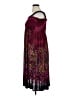 Win Win Paisley Burgundy Cocktail Dress Size XL - photo 5