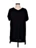 Susan Graver 100% Polyester Black Short Sleeve Top Size L - photo 1
