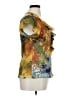 Sunny Leigh 100% Polyester Gold Short Sleeve Blouse Size XL - photo 4