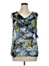 Apt. 9 100% Polyester Blue Sleeveless Blouse Size XL - photo 1