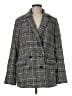Old Navy 100% Polyester Plaid Gray Coat Size M - photo 1
