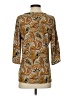 MICHAEL Michael Kors Paisley Brown 3/4 Sleeve Blouse Size S - photo 2