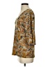 MICHAEL Michael Kors Paisley Brown 3/4 Sleeve Blouse Size S - photo 5