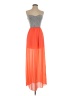 Sage 100% Polyester Color Block Orange Cocktail Dress Size S - photo 1