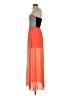 Sage 100% Polyester Color Block Orange Cocktail Dress Size S - photo 5