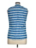 Steve Madden Blue Sleeveless Button-Down Shirt Size XL - photo 2