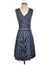 Max Studio Stripes Blue Casual Dress Size S - photo 1