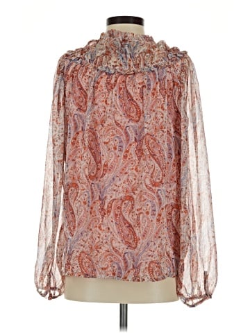 Aqua Long Sleeve Blouse (view 2)