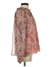 Aqua 100% Polyester Paisley Orange Long Sleeve Blouse Size S - photo 4