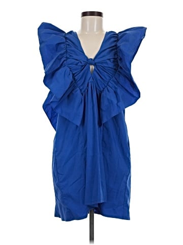 Blue Tassel Cocktail Dress (view 1)