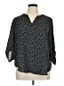 Maurices 100% Polyester Black 3/4 Sleeve Blouse Size XL - photo 1