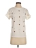 On Twelfth Ivory Short Sleeve Top Size S - photo 1
