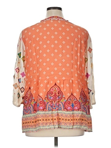 John Mark 3/4 Sleeve Blouse (view 2)
