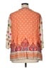 John Mark Orange 3/4 Sleeve Blouse Size XL - photo 2
