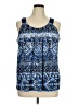 Rafaella Blue Sleeveless Blouse Size 1X - photo 1