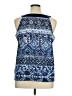 Rafaella Blue Sleeveless Blouse Size 1X - photo 2